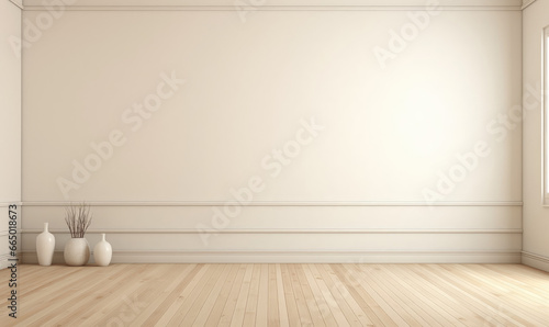 Interior of empty room background 3d render. 