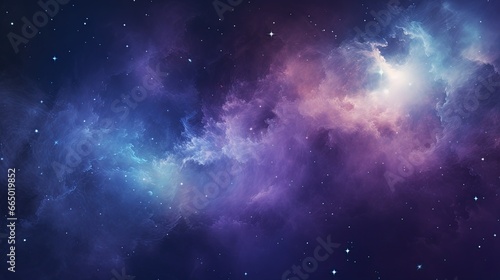 Cosmic Nebula Fantasy  Deep Space Starry Universe with Purple Gradient - Perfect for Astronomy and Fantasy Themes