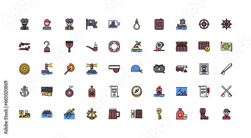 pirate icon set