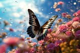 Butterfly on Flowers