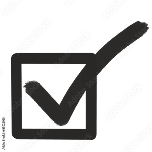 cross mark with box