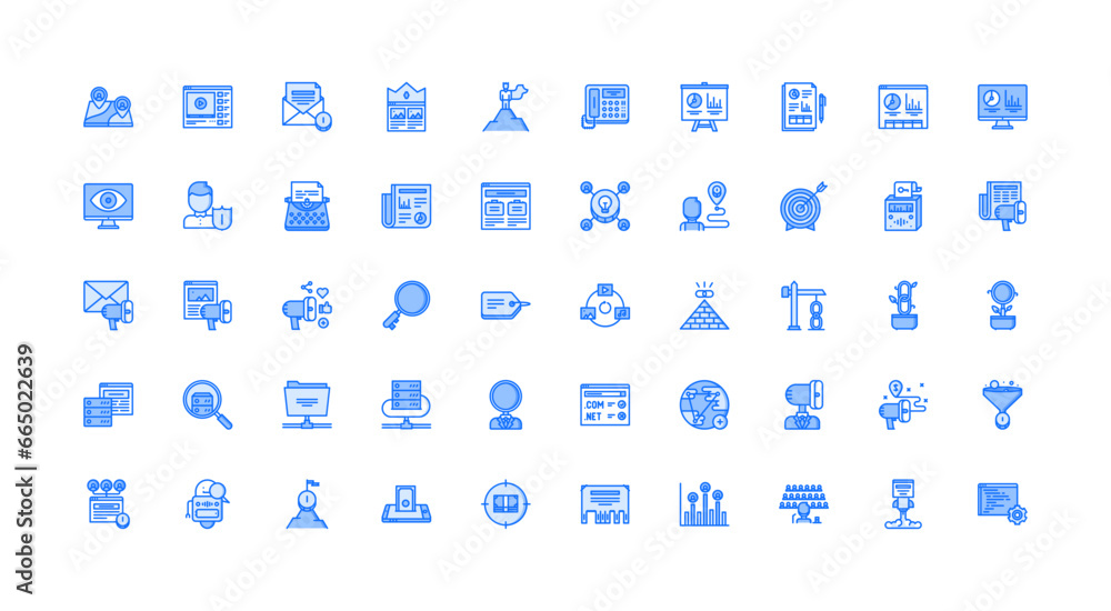 marketing icon set marketing icon set