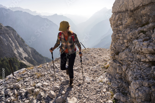 Hiking Solo in High Mountains - Kriski Podi, Julian Alps, Slovenia photo