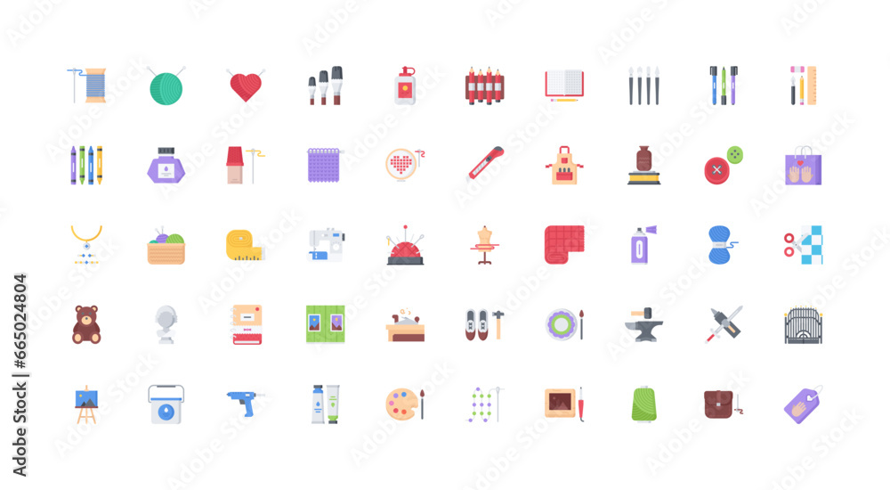 handmade icon set handmade icon set