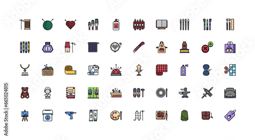 handmade icon set