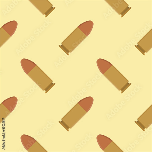 bullet seamless pattern vector illustration.Texture of military ammunition. Cartridges for rifles and submachine gun.