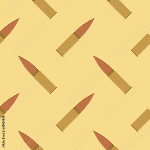 bullet seamless pattern vector illustration.Texture of military ammunition. Cartridges for rifles and submachine gun.