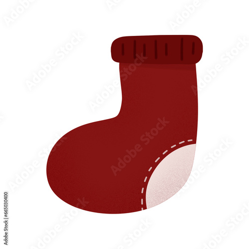 red christmas sock