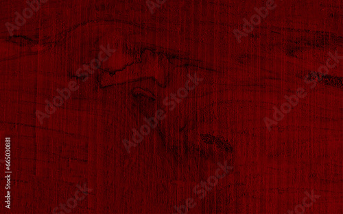 Wood texture. Red wooden background. Red texture of pine wood grain with knots. Vintage red abstract background with wood panel pattern for print or design.