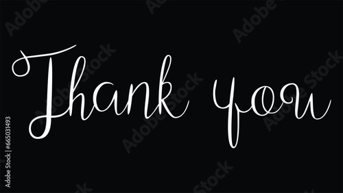 Thank you white text black background. Thank you handwritten white text. Black background with white sign.