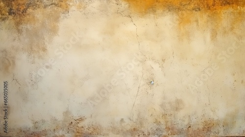 Colour old concrete wall texture background. Close up retro plain cream color cement wall background texture. Design paper vintage parchment element (2) photo