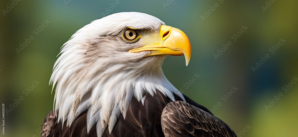 Portrait of an american bald eagle, wildlife.