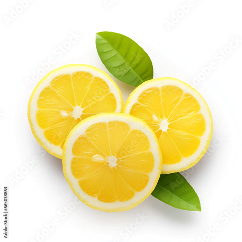 Sliced Lemon Half, AI Generated