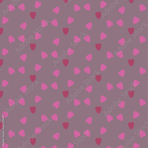 pink hearts background, valentine illustration