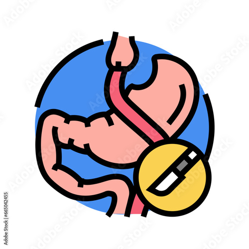 gastric bypass gastroenterologist color icon vector. gastric bypass gastroenterologist sign. isolated symbol illustration
