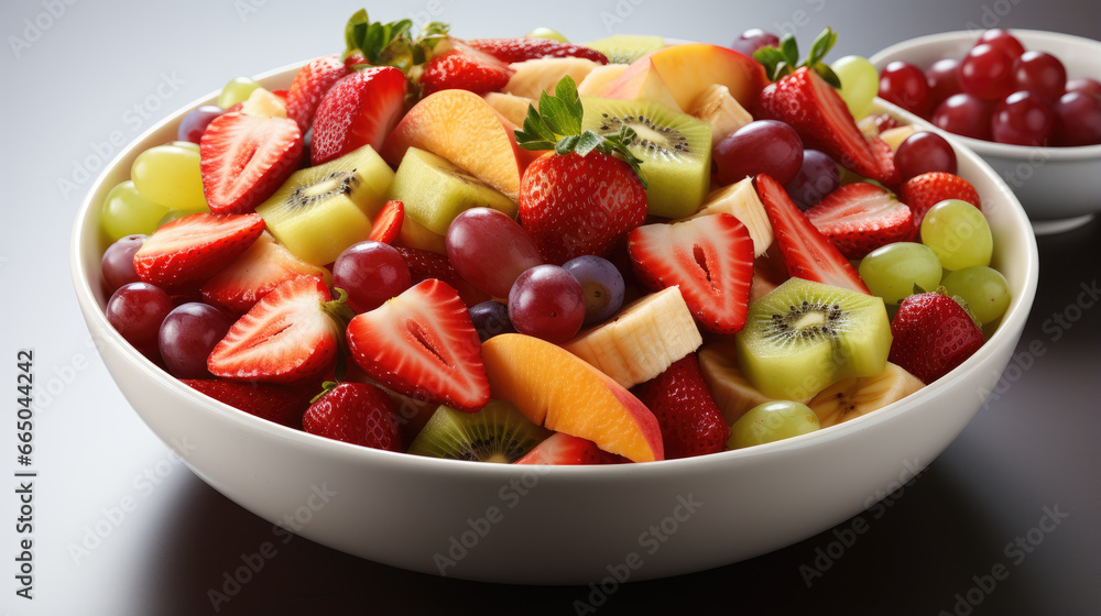 fresh fruit salad in a bowl