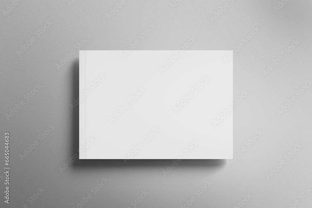 Realistic Magazine mockup on light grey background Realistic Magazine mockup on light grey background