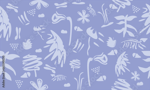 vector hand drawn minimal bright abstract seamless pattern collage contemporary print fashionable