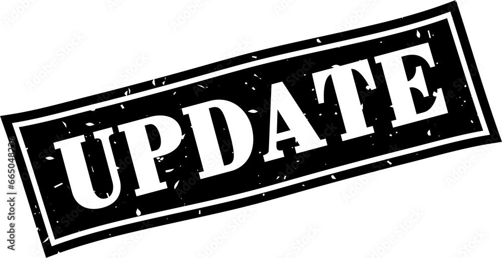 Fototapeta premium Update square grunge rubber stamp