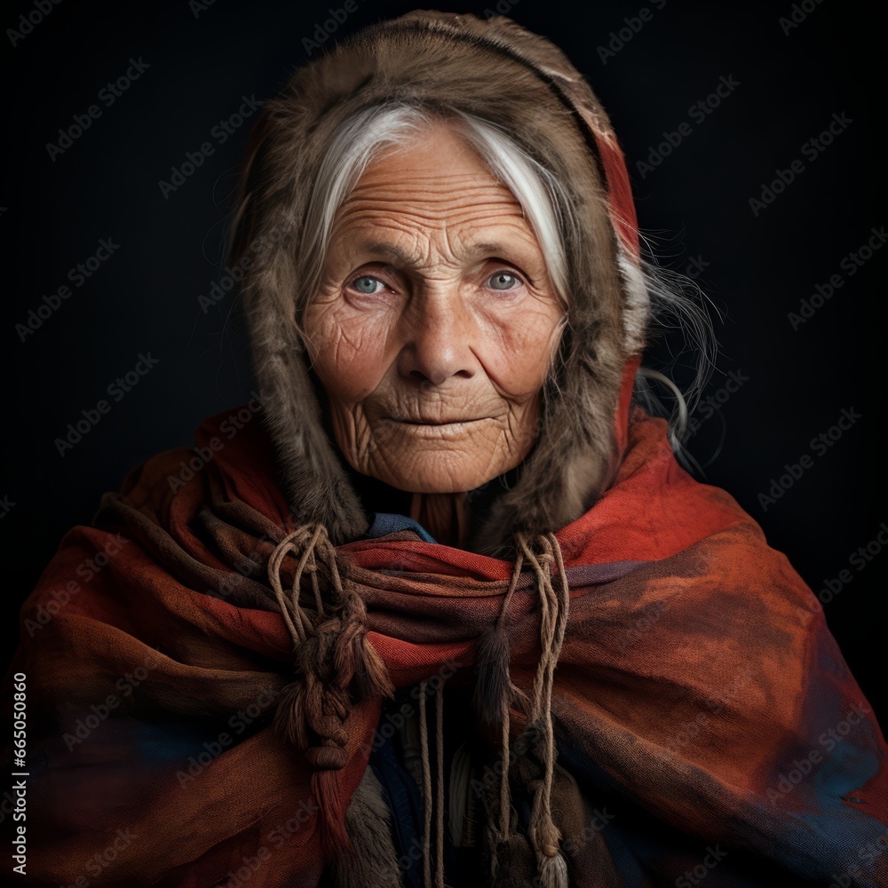 photo of Norwegian old aged woman photo of Norwegian old aged woman
