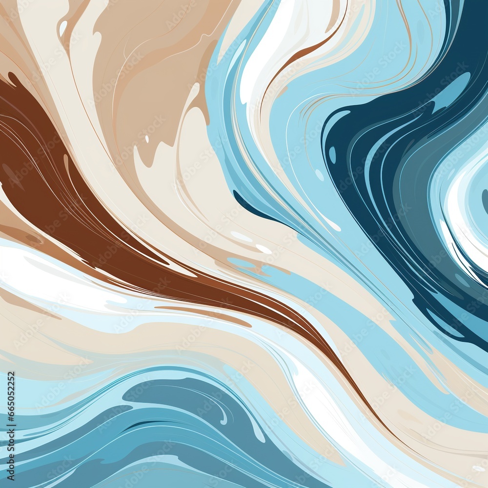 Simple abstract background brown white blue colors. Space for text, surface for design - obrazy, fototapety, plakaty 