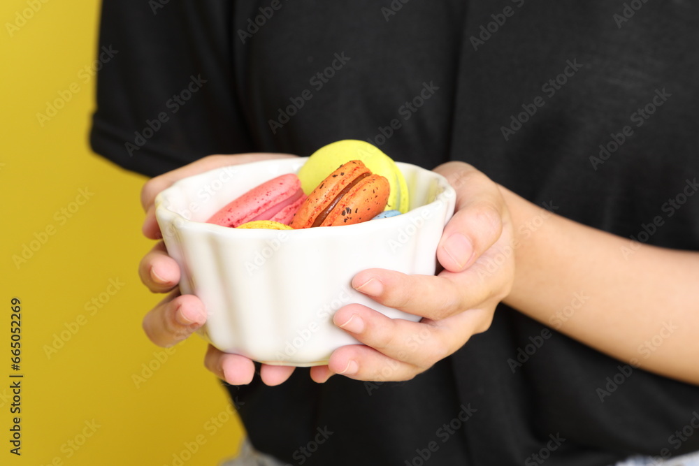 Hand with Macaroons