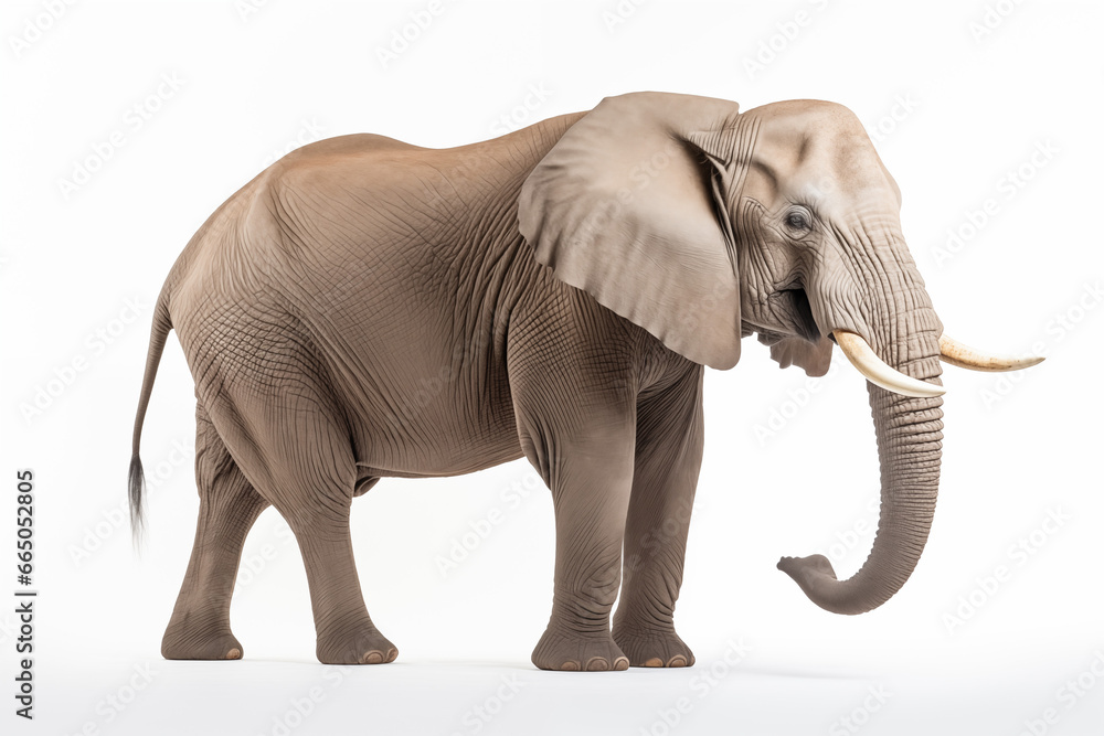 Obraz premium Elephant on white background