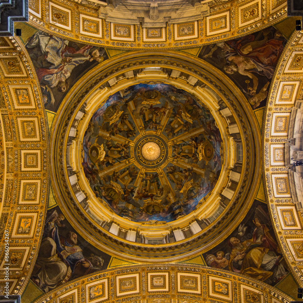 Dome of church in Rome.