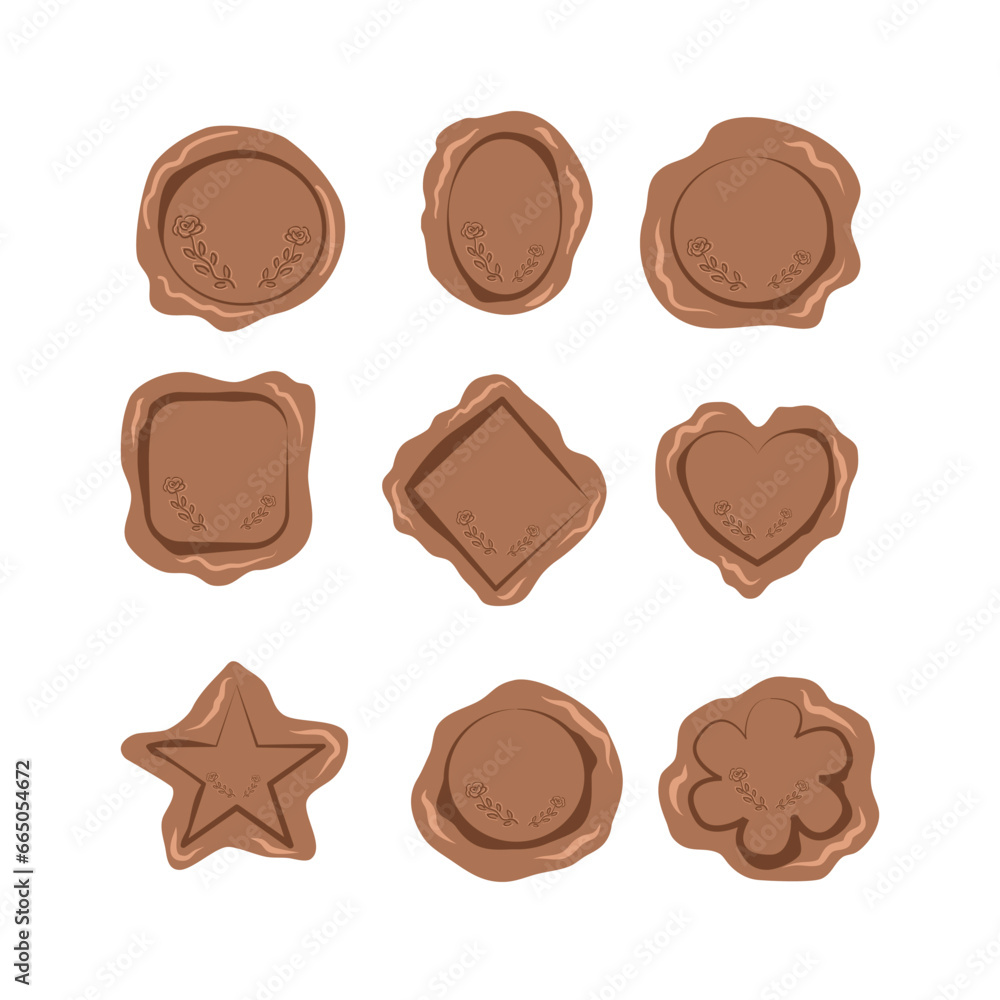 Set of Wax Seal Stamps Set of Wax Seal Stamps