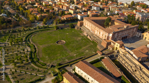 Quadro em tela Aerial view of the Ducal Palace in Sassuolo