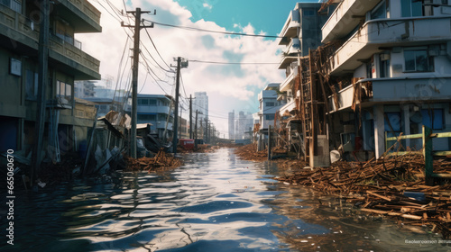 The city that was submerged by the tsunami