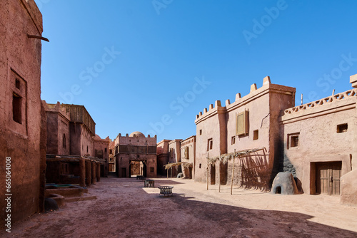 Traditional Moroccan Architecture in Desert Village photo