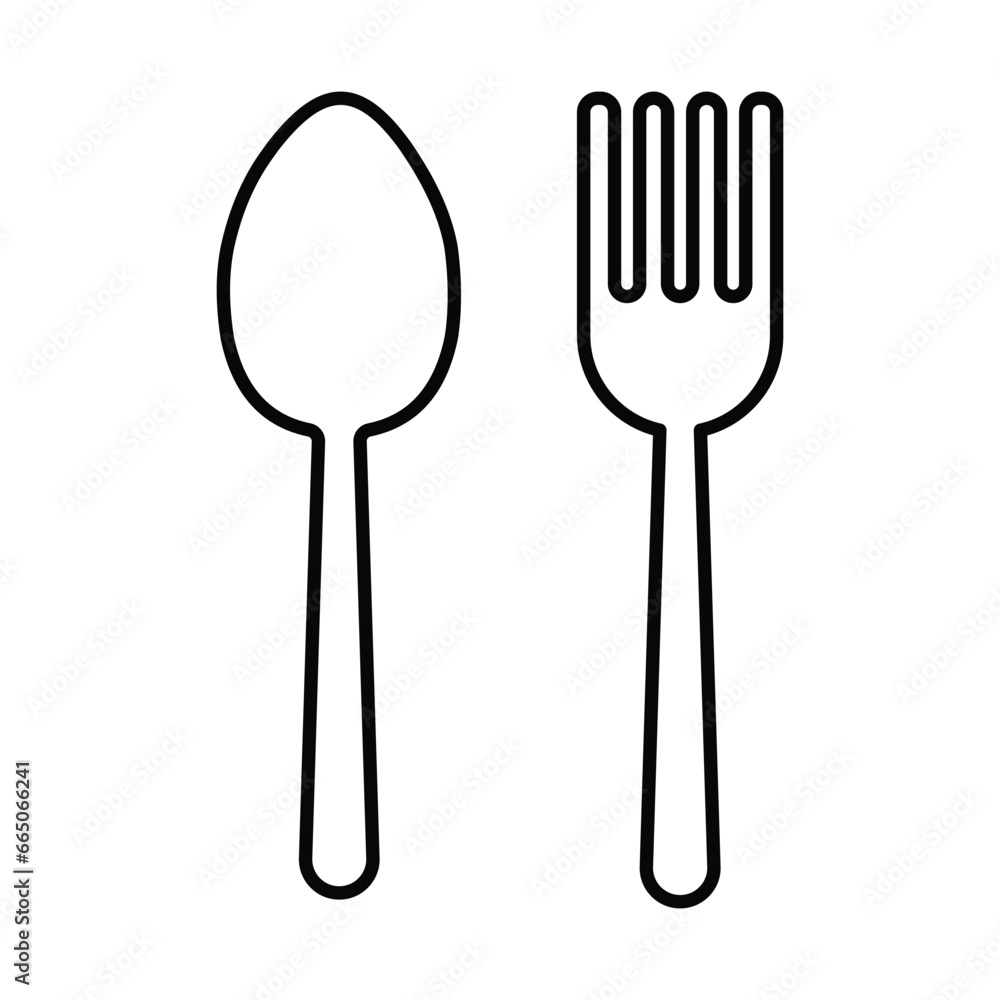Spoon icon design, illustration design Spoon icon design, illustration design