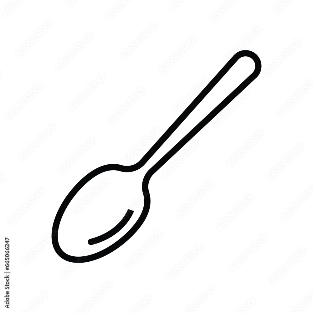 Spoon icon design, illustration design Spoon icon design, illustration design