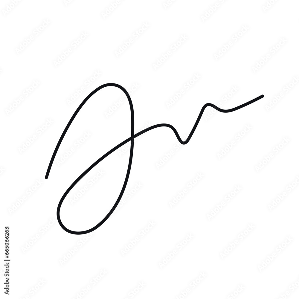 Abstract Signature Stroke