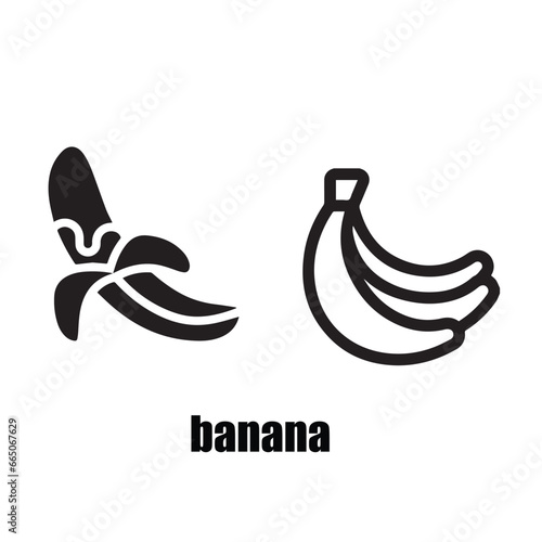 design Banana icon. EPS 10 . vector 