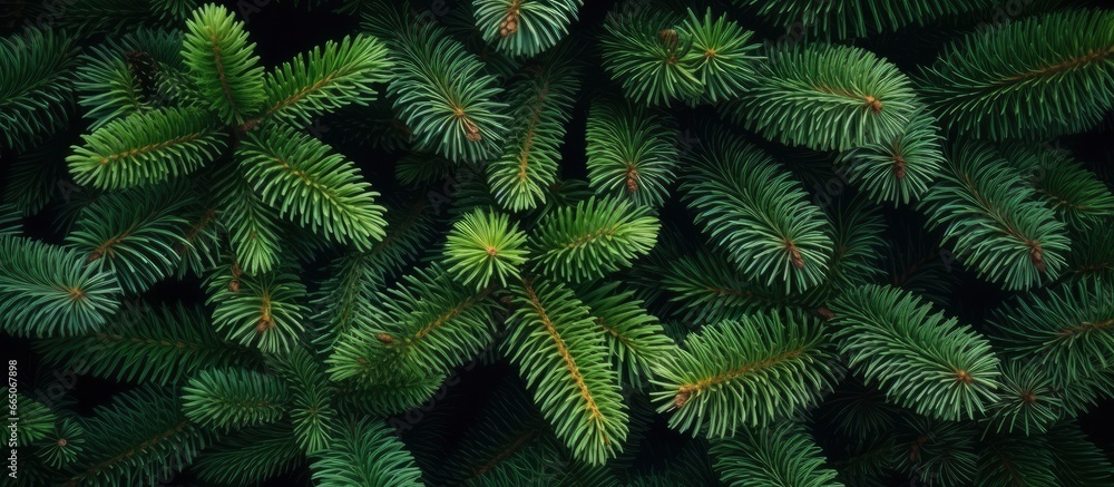Christmas tree branches on a natural background. Christmas tree branches on a natural background.