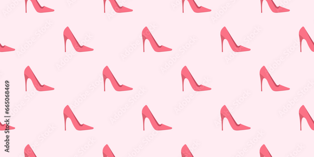 vector pattern of women's shoes for decoration vector pattern of women's shoes for decoration