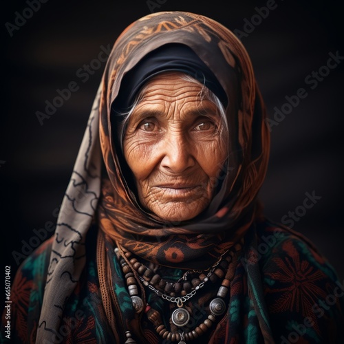 photo of egyptian old aged woman