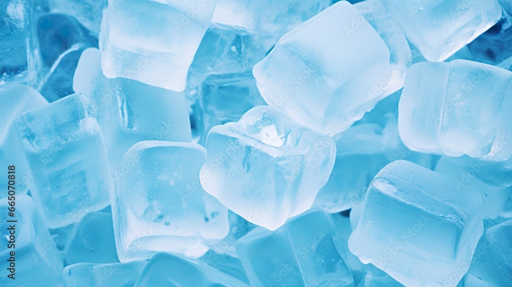 Ice cube background, ice cube texture, or background.