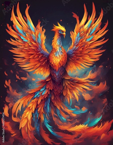 Phoenix Rising from Ashes, Generative AI © OZMedia