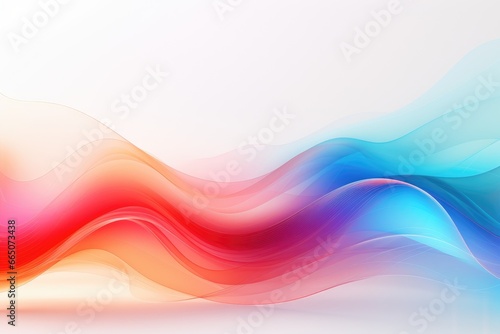 Vibrant and dynamic abstract backdrop with fluid and curvy patterns © pham