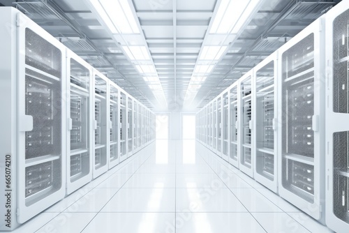 A network of high-performance servers in a state-of-the-art data center