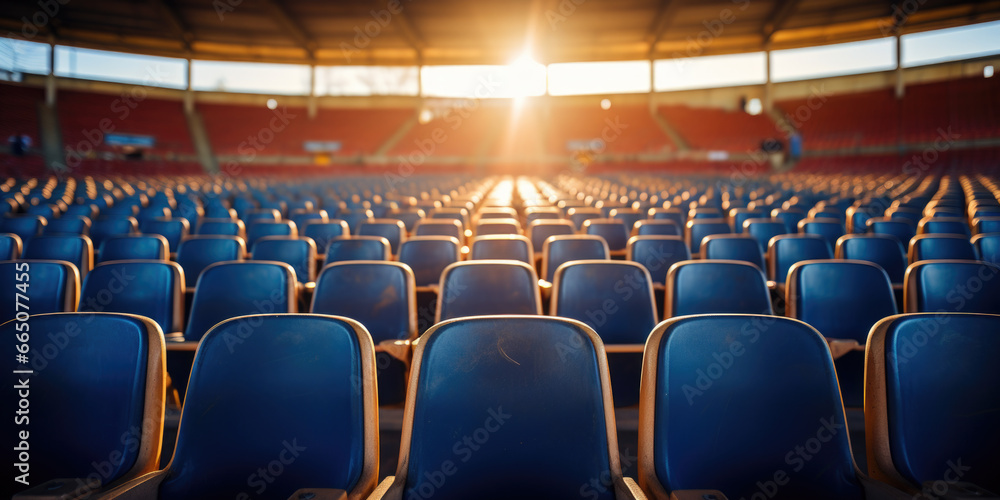 Naklejka premium Stadion Sitze