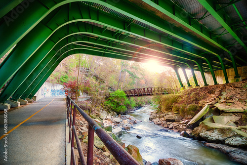 Running trail in Cumberland area of Atlanta, GA