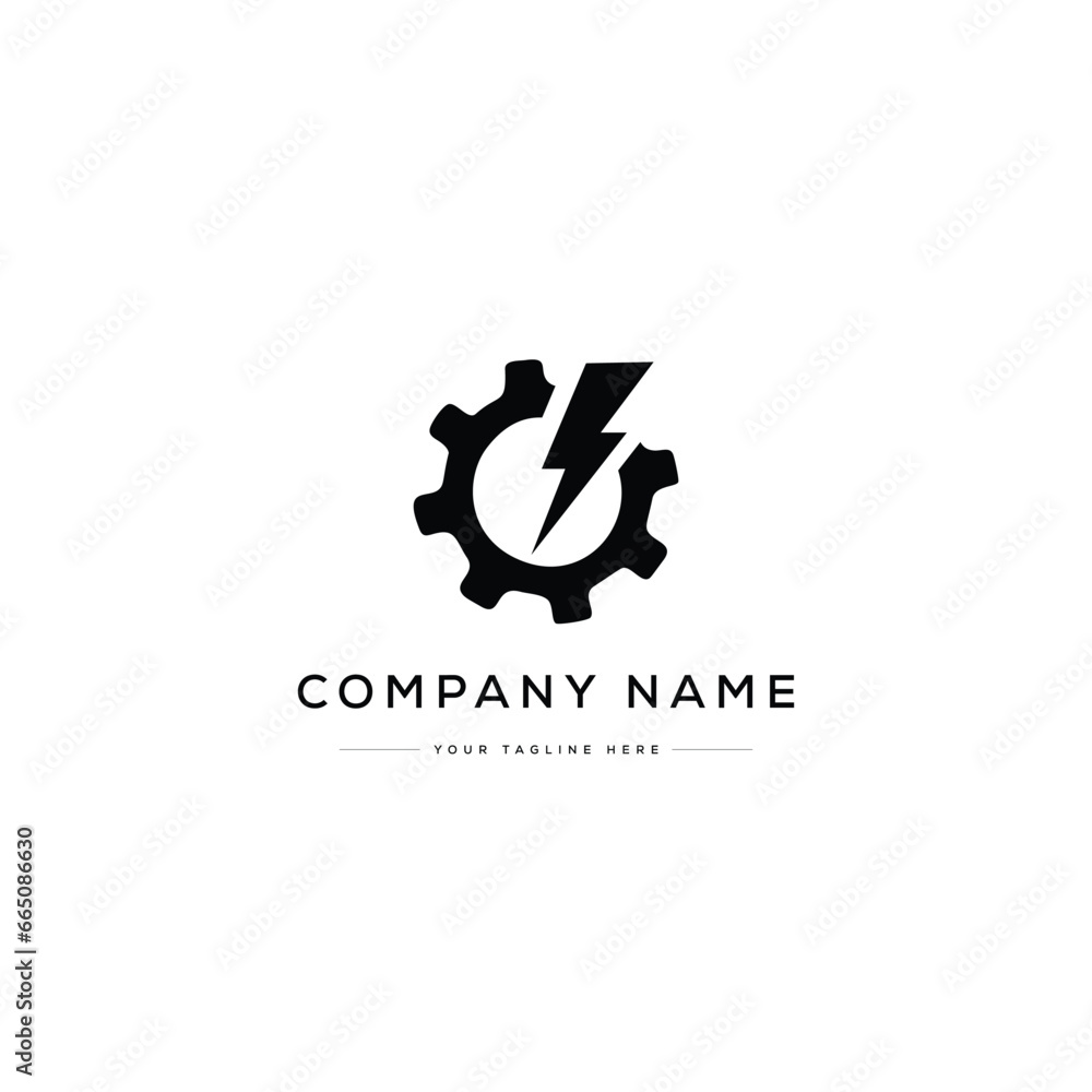 Car Service Logo Design. Black and White Logo. Usable for Business Logos. Flat Vector Logo Design Template