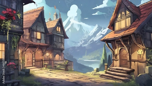 old castle in the night