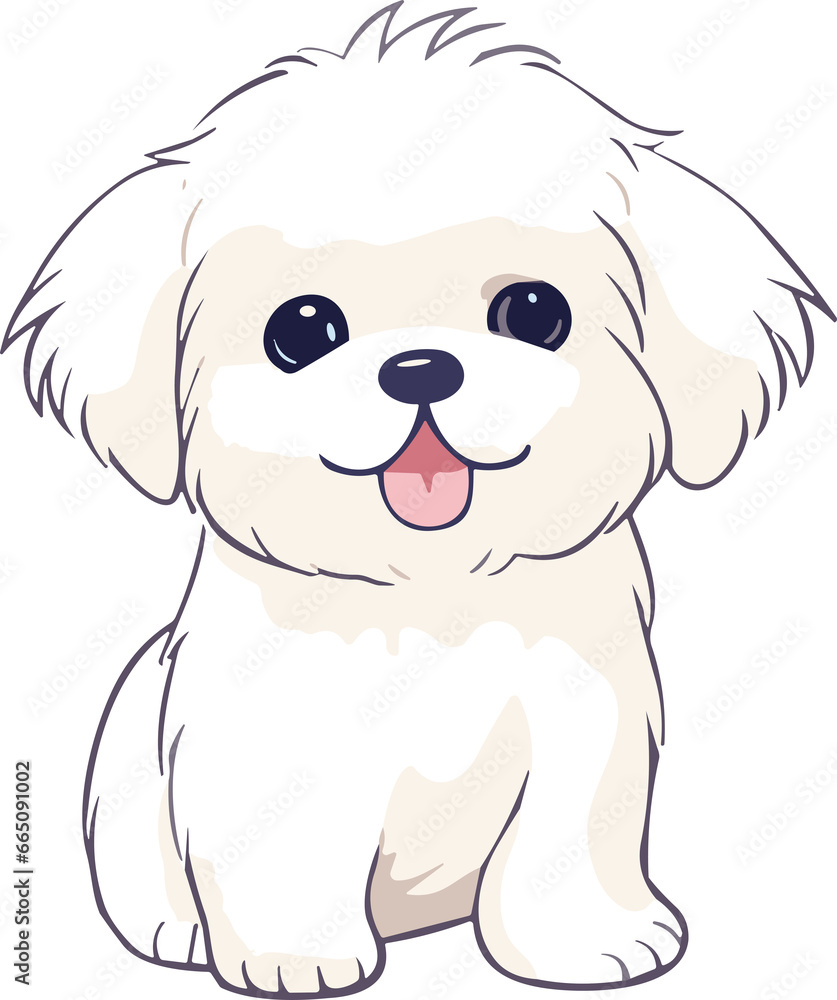 Fototapeta premium Cartoon dog or puppy characters design.