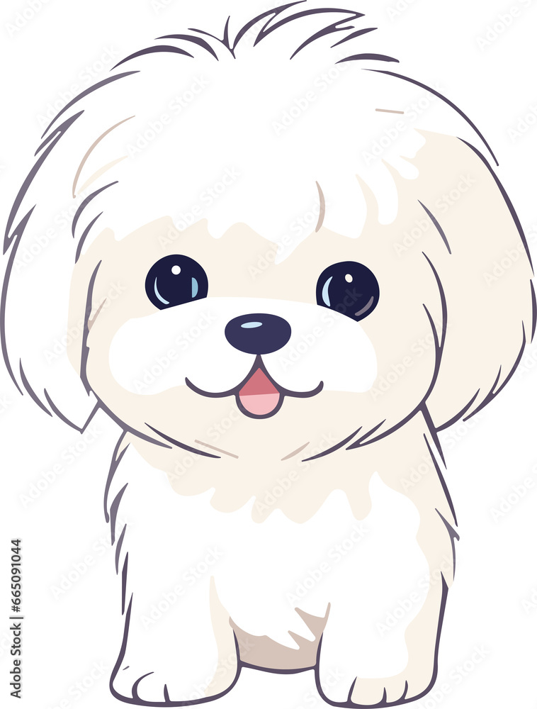 Cartoon dog or puppy characters design.