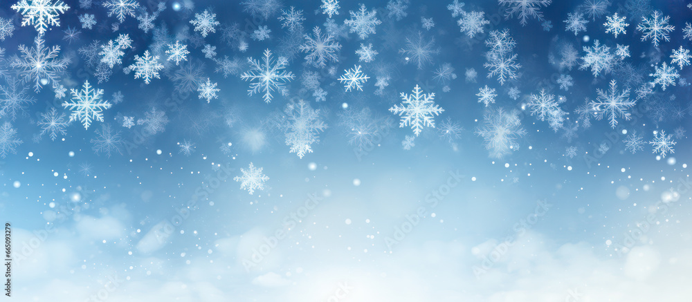 Abstract blue Christmas background with snowflakes Abstract blue Christmas background with snowflakes